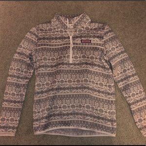 Vineyard Vines snowflake quarter zip